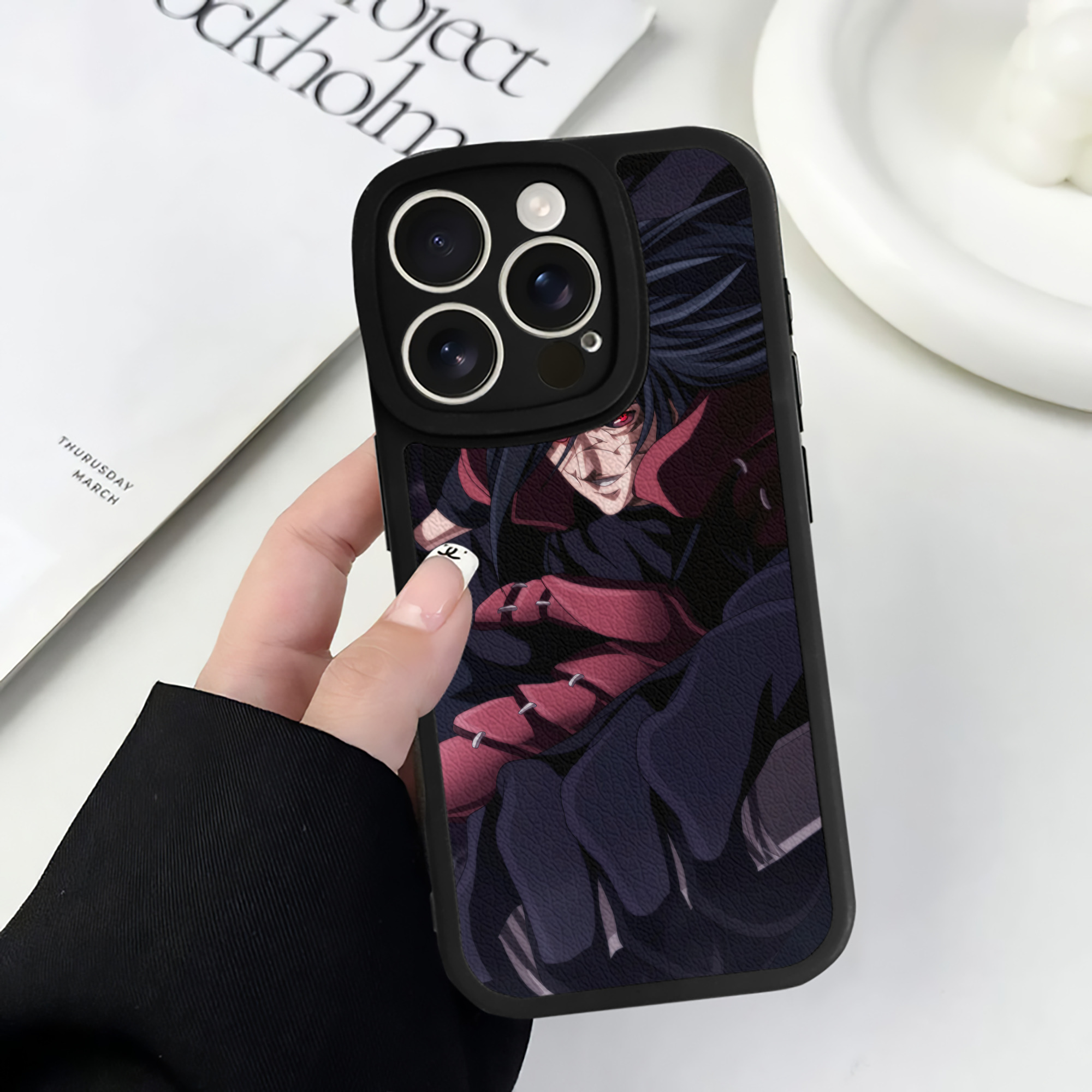 （画像用） NARUTO -ナルト- NARUTO -ナルト- 疾風伝 【iPhone 16シリーズ対応】シリコンスマホケース（レザー調） 材質：シリコン